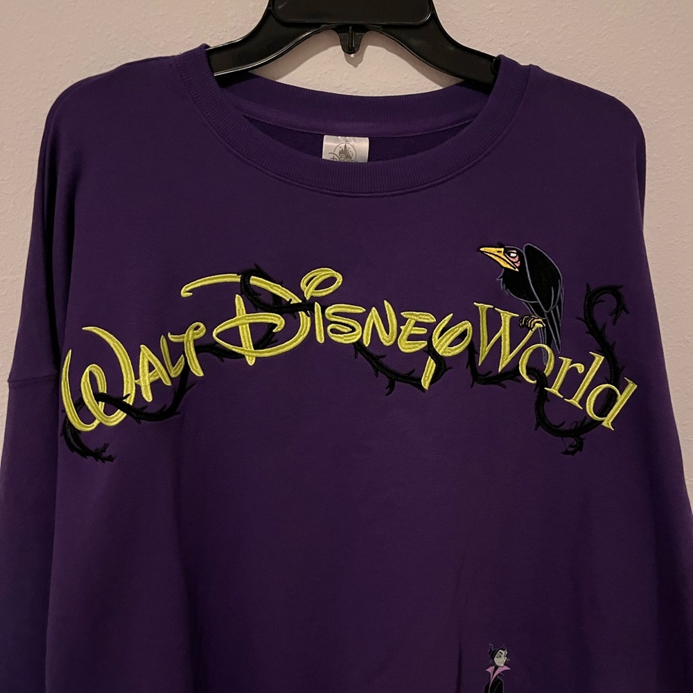 Disney Parks Maleficent Walt Disney World purple pullover crewneck sweatshirt. - Picture 3 of 7
